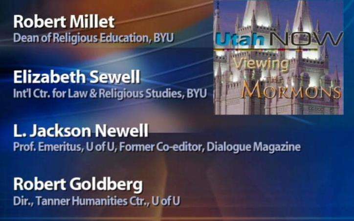 KUED and KBYU Utah Now "Viewing the Mormons" to Air Friday