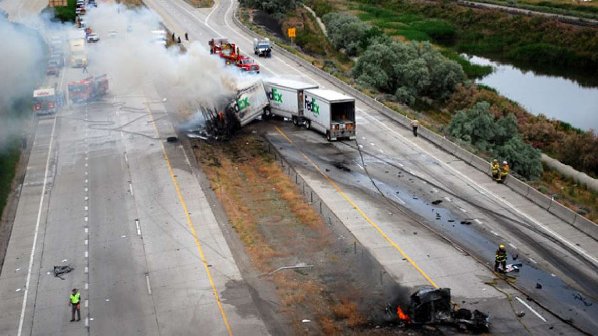 Troopers looking for driver of truck that may have caused accident