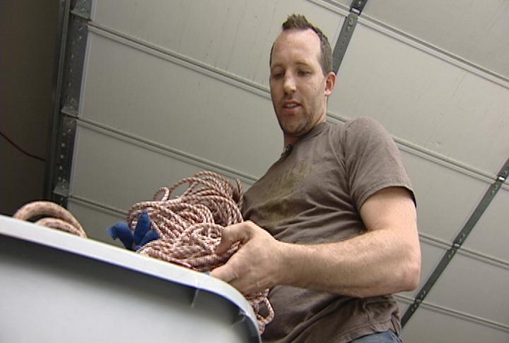 Eric Schriever knows he's lucky to be alive after falling over 100 feet while rappelling in Zion National Park.