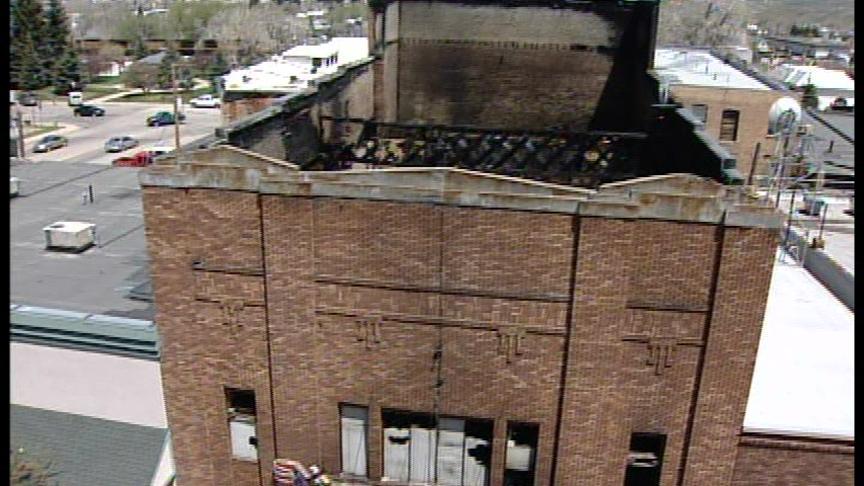 Historic Theater in Evanston, Wyo. Destroyed by Fire