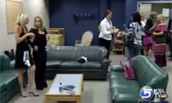 Jazz Players' Families Gather in VIP Room