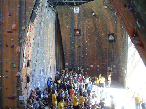 Kids gather in Sandy for Indoor Rock Climbing National Championships