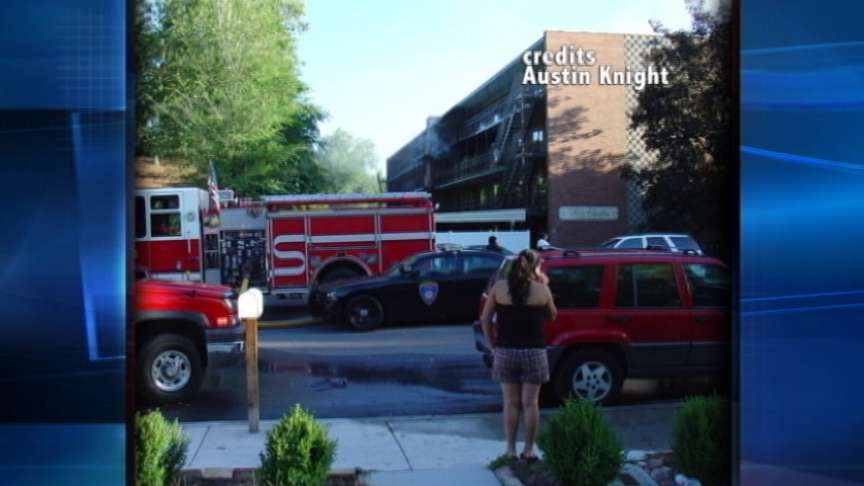 Apartment fire appears suspicious