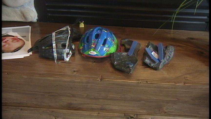 Bike Helmet Saves Five-Year-Old's Life