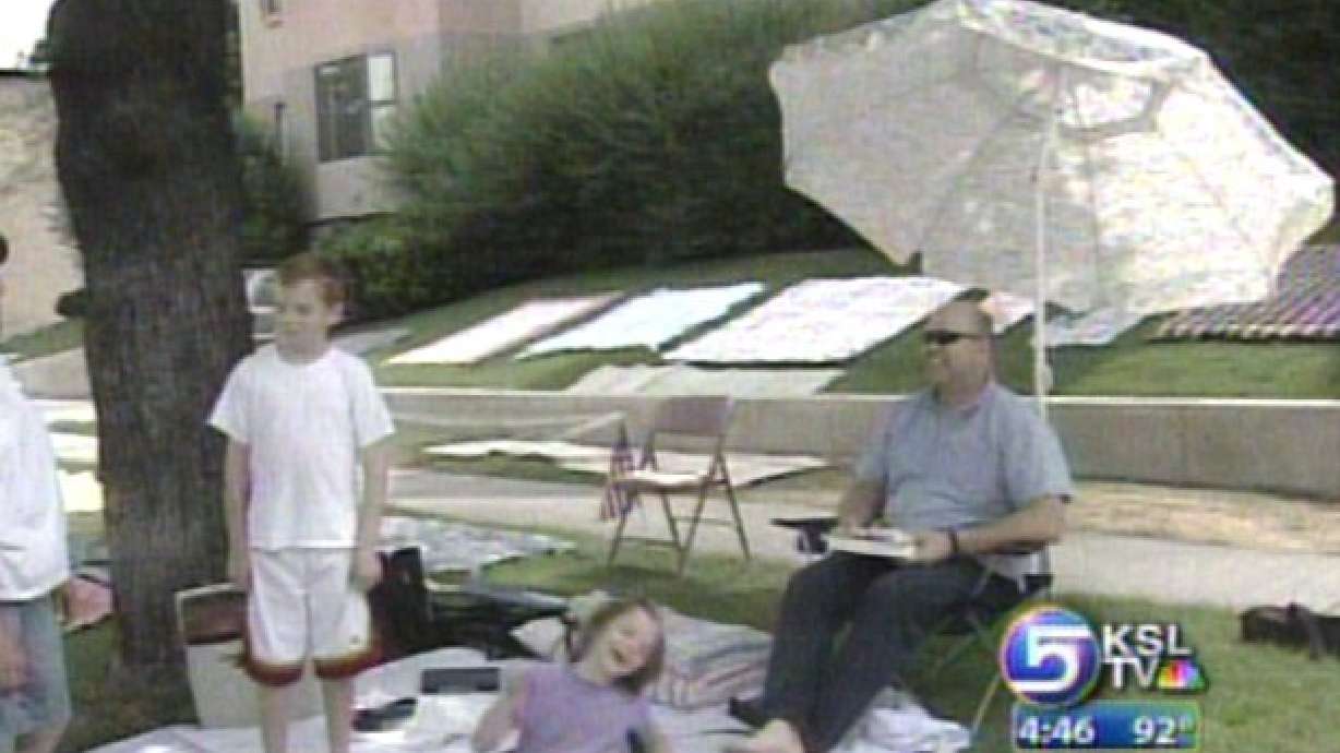 Campers Anxiously Awaiting Provo Parade