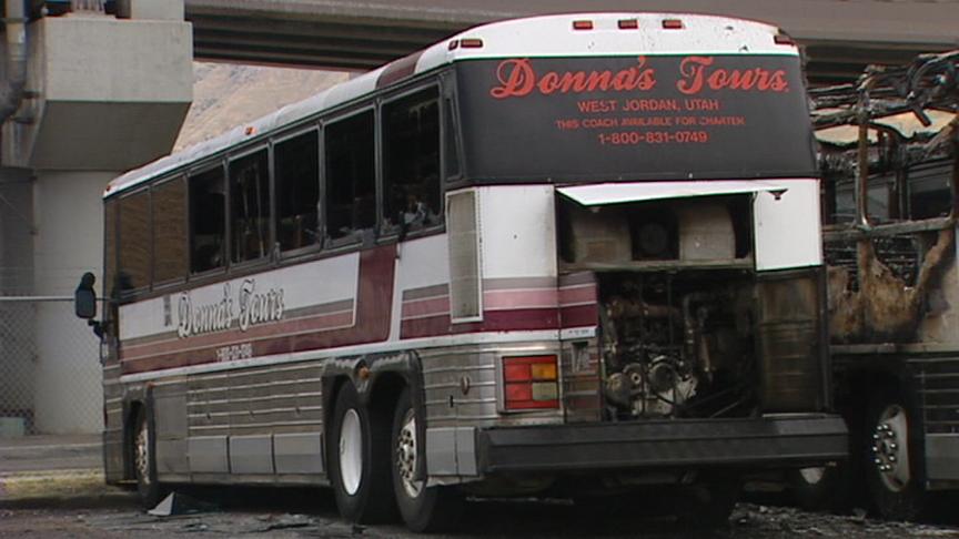 Three Buses Catch Fire