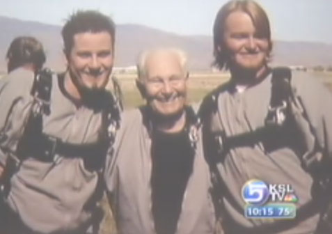 Grandkids Help Grandpa Fulfill Skydiving Goal