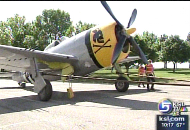 WW II P-47 on Display at Hill Air Force Base
