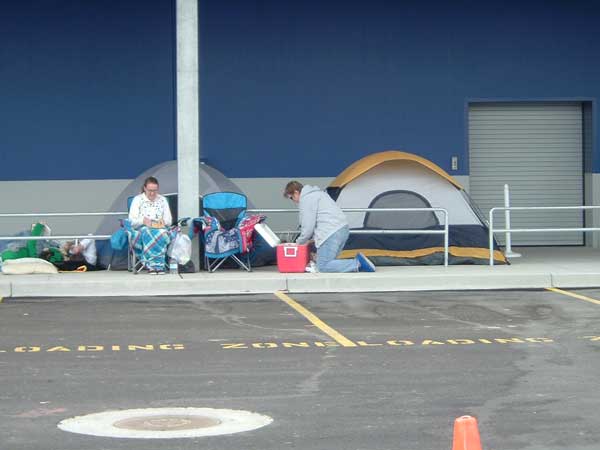 People Camp Out at IKEA Store to be Among First Shoppers
