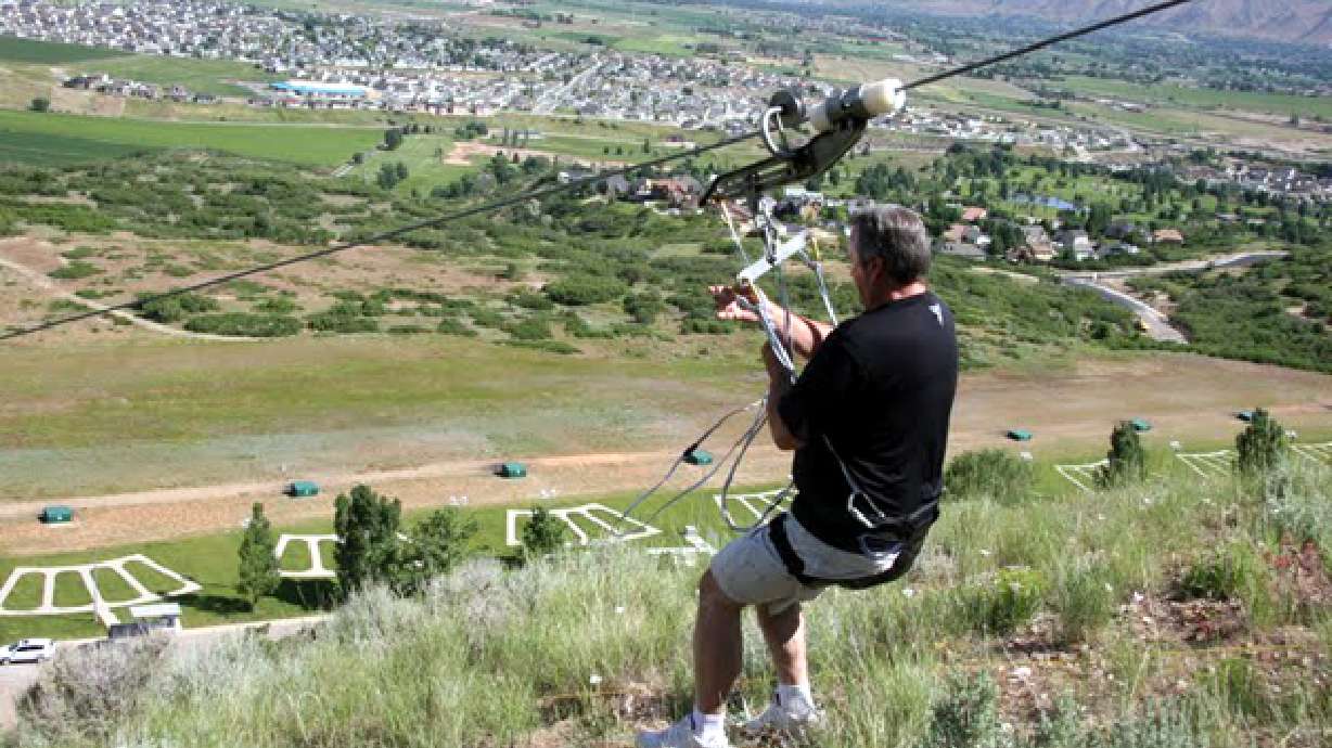 Zip line opens in Spanish Fork