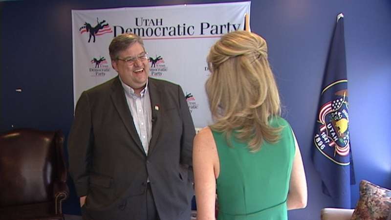 Utah Democratic Party executive director Todd Taylor talks to KSL's Sarah Dallof
