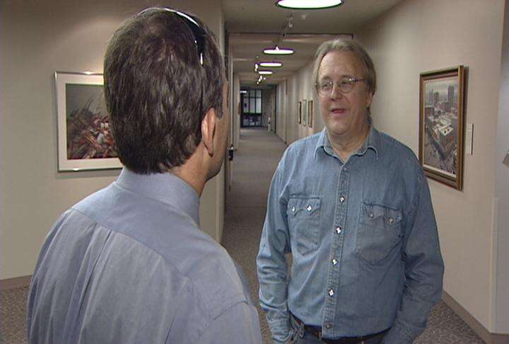 SLCO Council Chairman Joe Hatch talks to KSL's John Daley