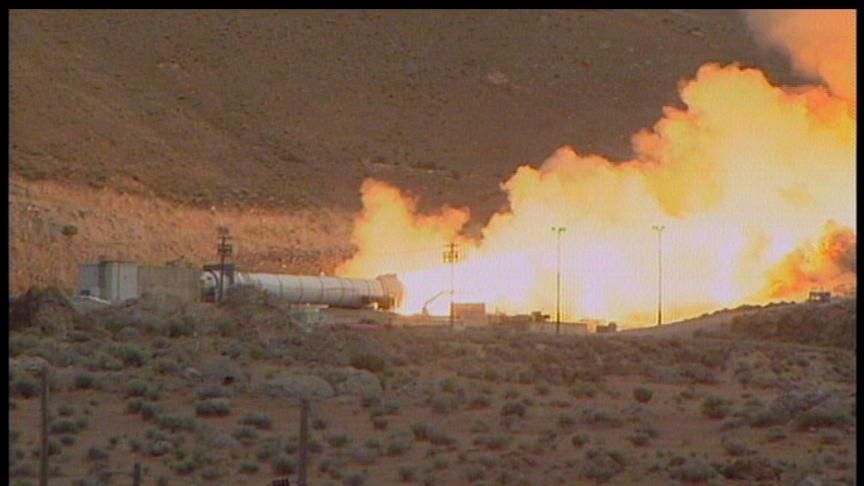 New Rocket Motor Tested to Assure Safety of the Space Shuttle