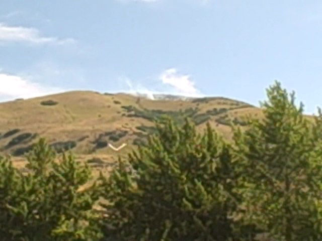 Fire started by lightning just above the V in the hills above Bountiful.