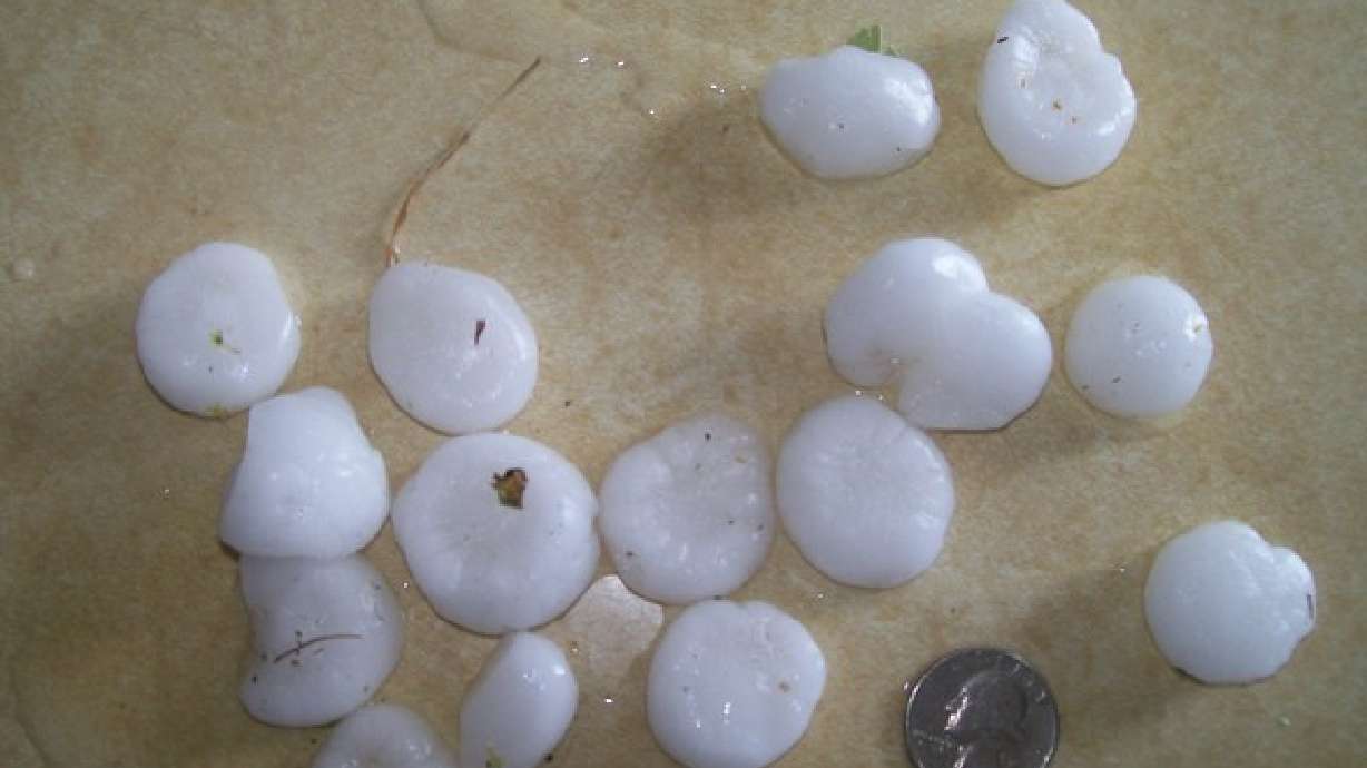 Photo Gallery: High winds, hail and rain hit Northern Utah