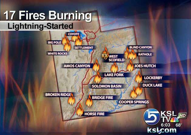 Crews from across US work on Skull Valley fire