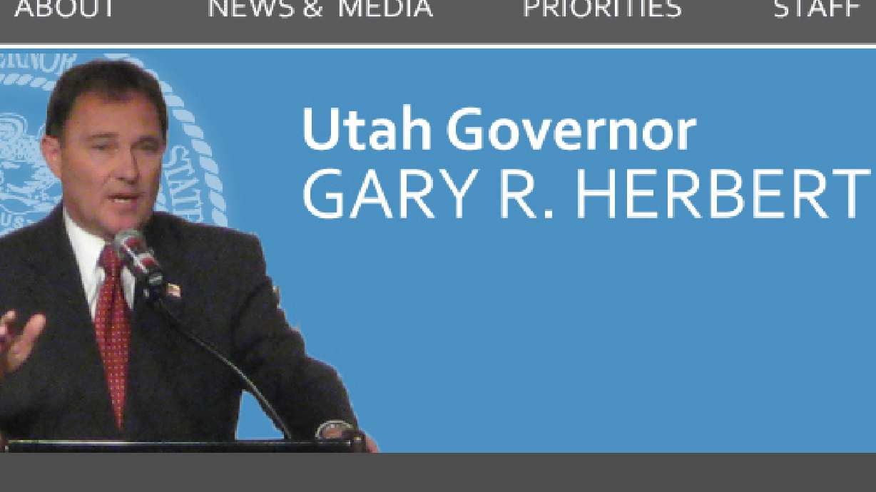 Gov. Herbert's website launched