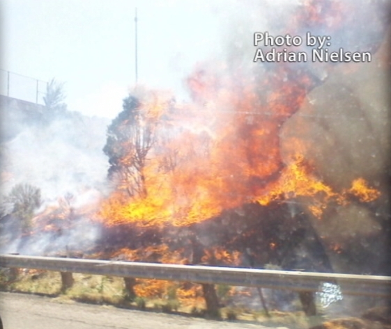 Fire off I-15 in Cedar City now out