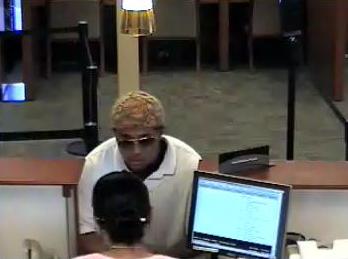 Surveillance image from the Taylorsville Wells Fargo robbery