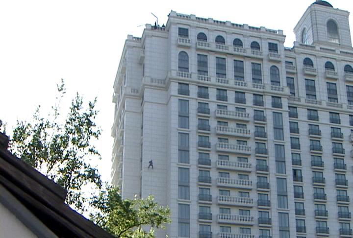 Rappelling for charity: Over the edge at Grand America Hotel