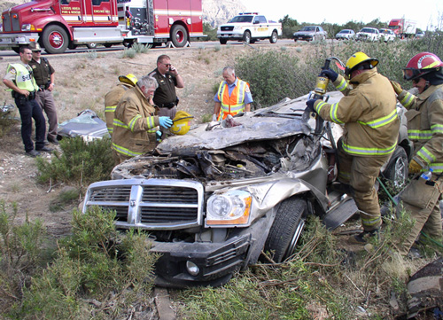 Three Killed in Single-vehicle Crash 