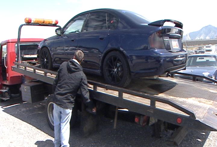 UHP spikes tires of wrong car