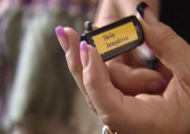 Shiloh's JumpDrive that was found on the side of the road six months after the accident.