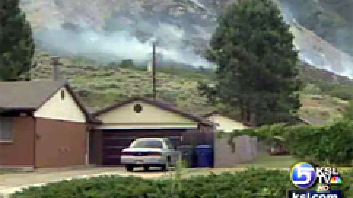 Ogden Foothills Burned by Grass Fire