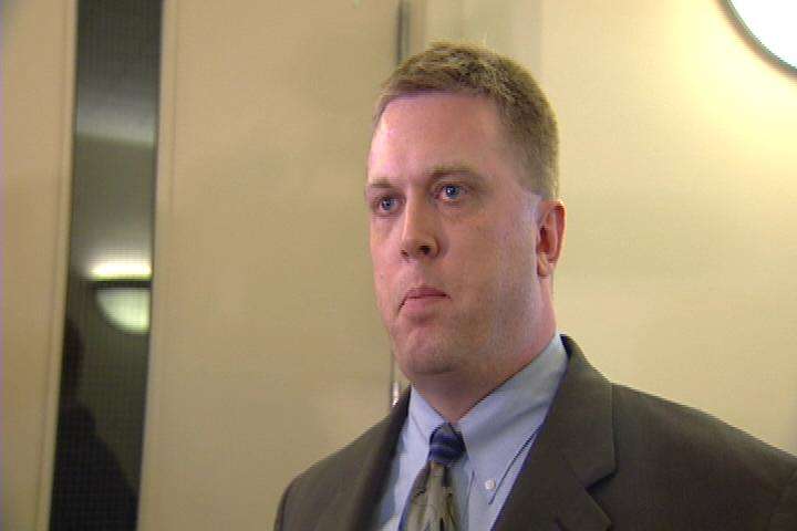 The victim's attorney, Justin Roberts, spoke with the media in court on Friday