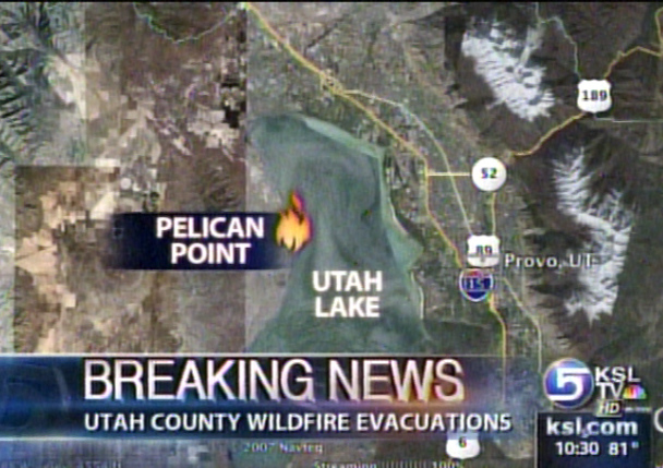 Fire Causes Evacuation Near Pelican Point