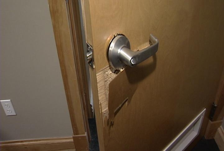 The burglars haven't gotten away with any money, but they have caused thousands of dollars in damage to the golf shops.