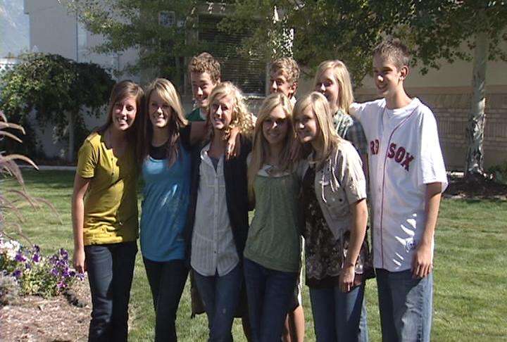 Bailee Robinson gathered with a group of friends Tuesday afternoon to say thank you after they saved her from drowning
