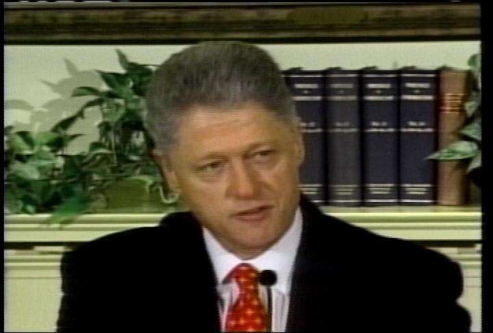 President Bill Clinton, January 1998