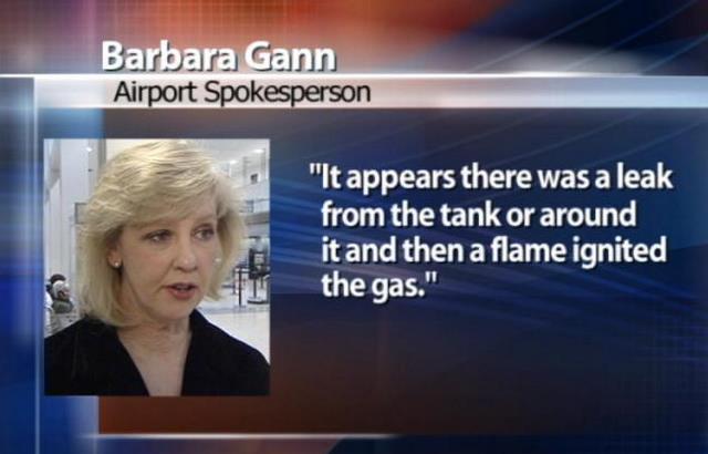 What Caused a Propane Fire at Salt Lake International Airport?