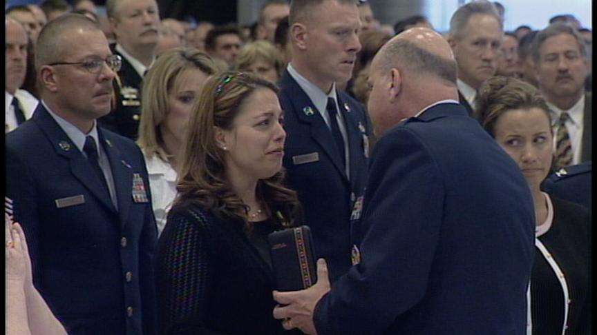 Memorial Service Held for Airman Killed in Iraq