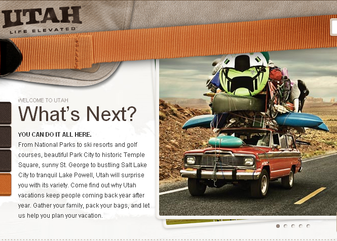 Utah tourism department redesigns website