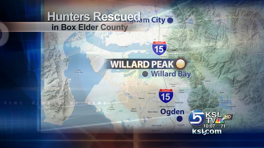 Hunters rescued from Willard Peak