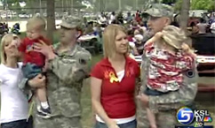 Deploying Soldiers Share Family Ties
