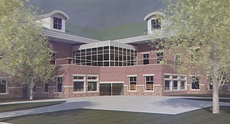 Depiction of what the college will look like once it's completed