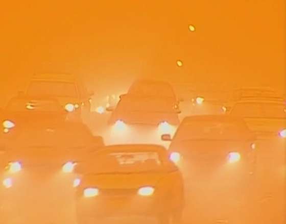 Dust storm in Sydney, Australia