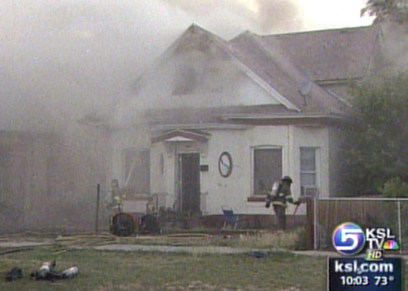 Salt Lake Home Catches Fire