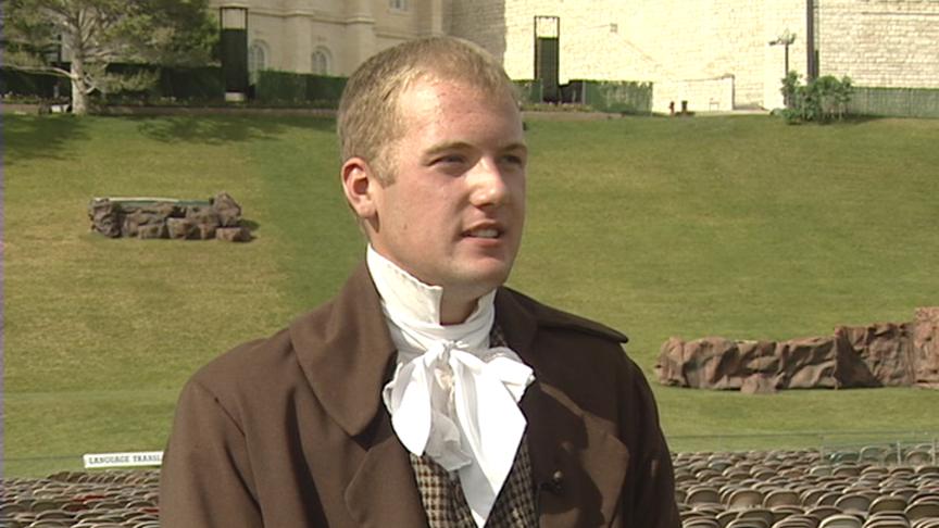 Jacob Schiess, portraying Joseph Smith