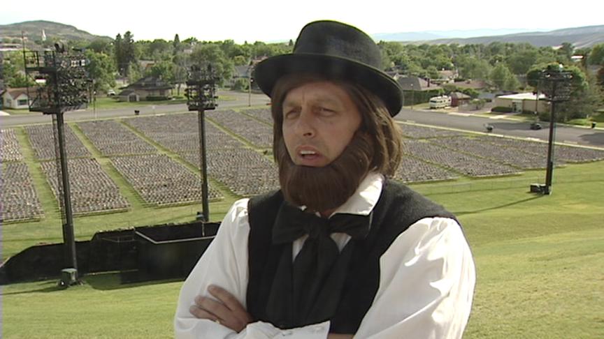 Dave Gunderson, portraying Brigham Young