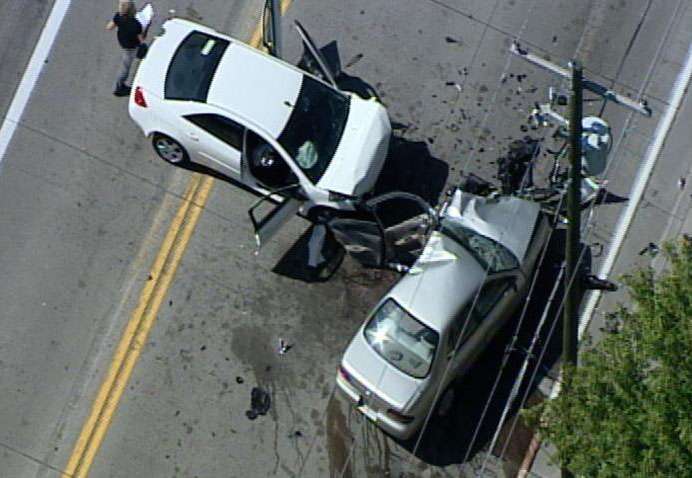 2 taken to hospital following suspected DUI crash