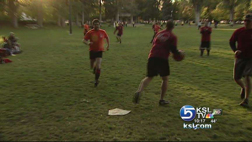 Utah kickball team playing for world championship