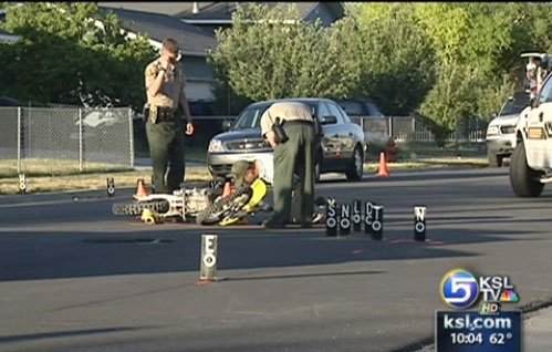 Motorcyle Rider in Critical Condition After Colliding With Car 