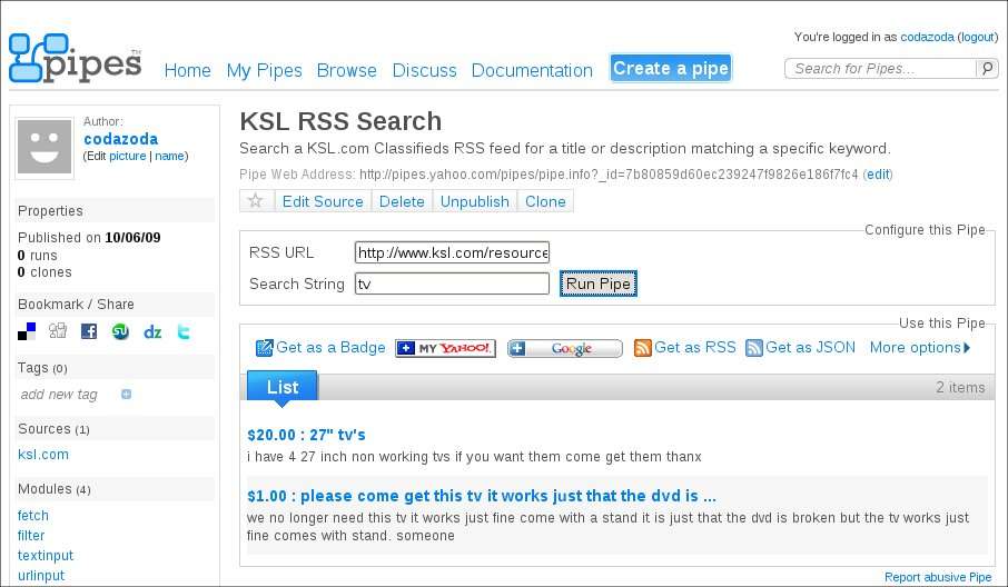 Automatic Classified Searches