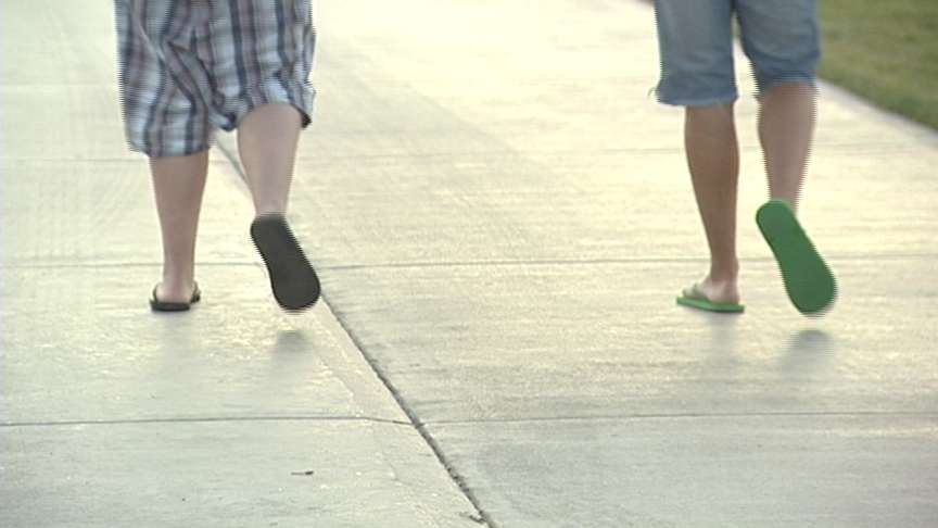 American Fork High School students wore flip-flops Monday to honor Christensen