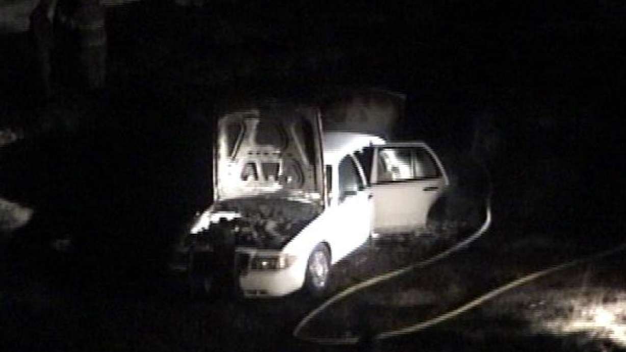 Trooper's Car Catches Fire