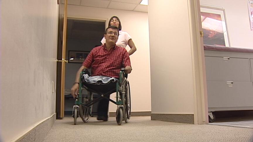 Man Takes First Steps in 34 Years